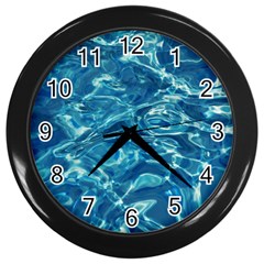  Surface Abstract  Wall Clock (black) by artworkshop