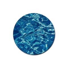  Surface Abstract  Rubber Round Coaster (4 Pack) by artworkshop