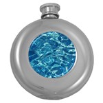  Surface Abstract  Round Hip Flask (5 oz) Front