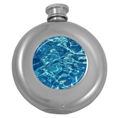  Surface Abstract  Round Hip Flask (5 Oz) by artworkshop