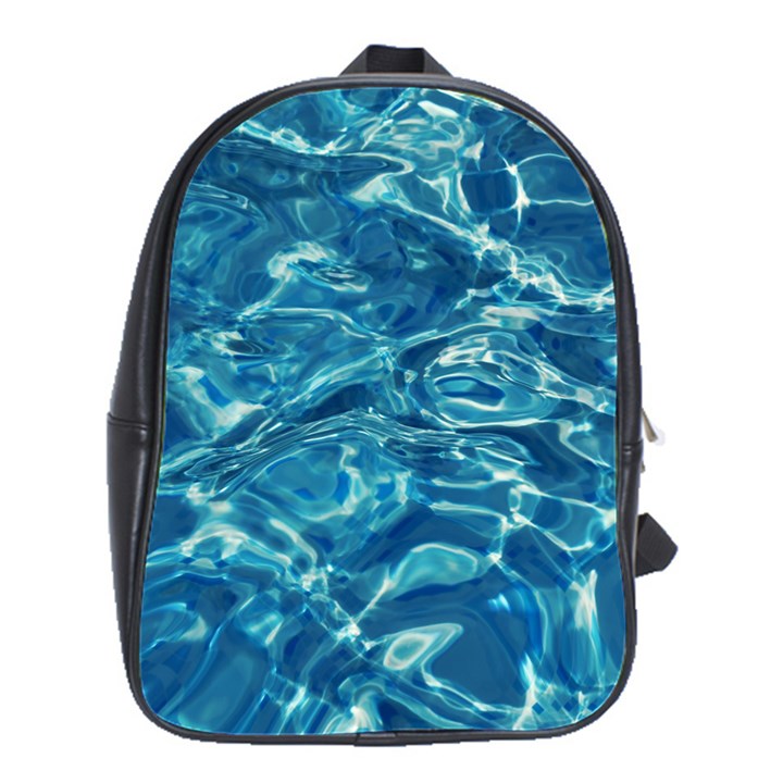  Surface Abstract  School Bag (Large)