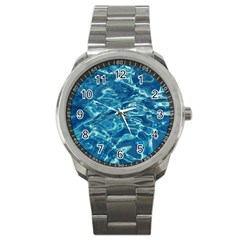 Surface Abstract  Sport Metal Watch by artworkshop