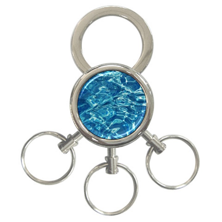 Surface Abstract  3-Ring Key Chain