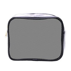 Gray-polkadots Mini Toiletries Bag (one Side) by nate14shop