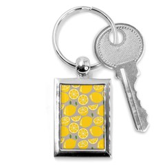 Lemon Pattern Key Chain (rectangle) by artworkshop