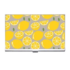 Lemon Pattern Business Card Holder by artworkshop