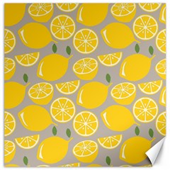 Lemon Pattern Canvas 12  X 12  by artworkshop