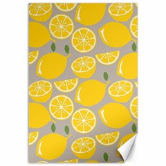 Lemon Pattern Canvas 12  X 18  by artworkshop