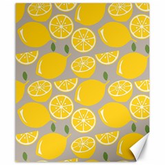 Lemon Pattern Canvas 8  X 10  by artworkshop