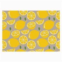 Lemon Pattern Large Glasses Cloth by artworkshop