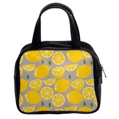 Lemon Pattern Classic Handbag (two Sides) by artworkshop