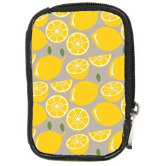 Lemon Pattern Compact Camera Leather Case