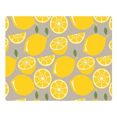 Lemon Pattern Double Sided Flano Blanket (large) 