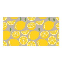 Lemon Pattern Satin Shawl 45  X 80  by artworkshop