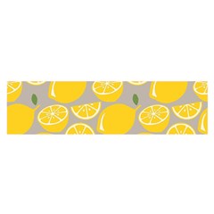 Lemon Pattern Oblong Satin Scarf (16  X 60 ) by artworkshop