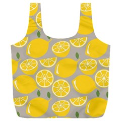 Lemon Pattern Full Print Recycle Bag (xxl) by artworkshop