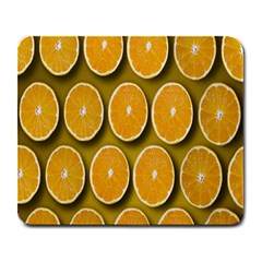 Oranges Slices  Pattern Large Mousepads by artworkshop