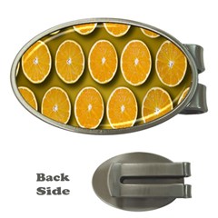 Oranges Slices  Pattern Money Clips (oval)  by artworkshop