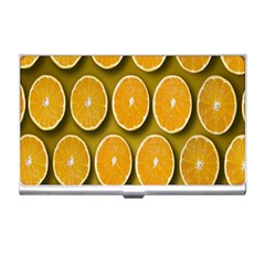 Oranges Slices  Pattern Business Card Holder by artworkshop