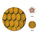 Oranges Slices  Pattern Playing Cards Single Design (Round) Front