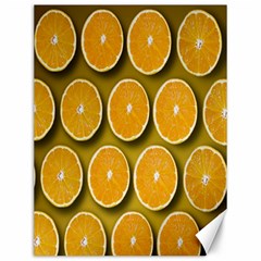 Oranges Slices  Pattern Canvas 12  X 16  by artworkshop