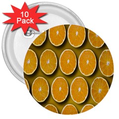 Oranges Slices  Pattern 3  Buttons (10 Pack)  by artworkshop