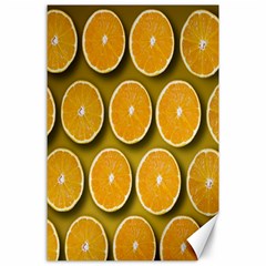 Oranges Slices  Pattern Canvas 24  X 36  by artworkshop