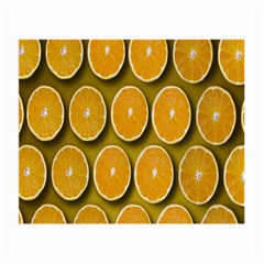 Oranges Slices  Pattern Small Glasses Cloth (2 Sides) by artworkshop