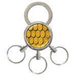 Oranges Slices  Pattern 3-Ring Key Chain Front