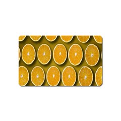 Oranges Slices  Pattern Magnet (name Card) by artworkshop