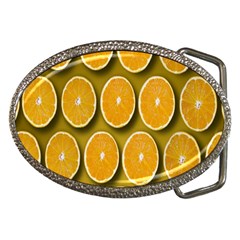 Oranges Slices  Pattern Belt Buckles by artworkshop