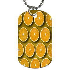 Oranges Slices  Pattern Dog Tag (two Sides) by artworkshop