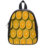 Oranges Slices  Pattern School Bag (Small) Front