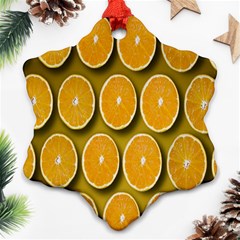 Oranges Slices  Pattern Ornament (snowflake) by artworkshop