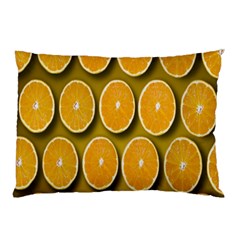 Oranges Slices  Pattern Pillow Case (two Sides) by artworkshop