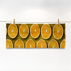 Oranges Slices  Pattern Hand Towel by artworkshop