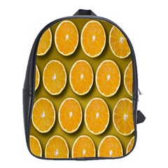 Oranges Slices  Pattern School Bag (large) by artworkshop