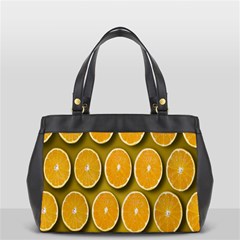 Oranges Slices  Pattern Oversize Office Handbag (2 Sides) by artworkshop