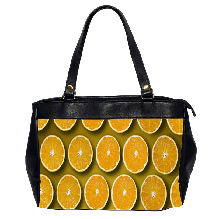 Oranges Slices  Pattern Oversize Office Handbag (2 Sides)