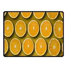 Oranges Slices  Pattern Fleece Blanket (small) by artworkshop