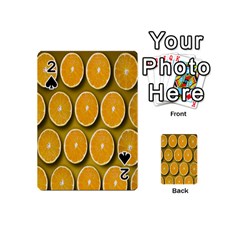 Oranges Slices  Pattern Playing Cards 54 Designs (mini) by artworkshop