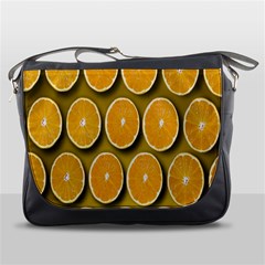 Oranges Slices  Pattern Messenger Bag by artworkshop