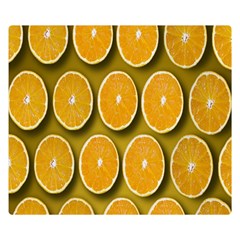 Oranges Slices  Pattern Double Sided Flano Blanket (small)  by artworkshop