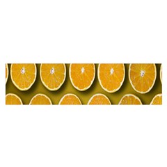 Oranges Slices  Pattern Oblong Satin Scarf (16  X 60 ) by artworkshop