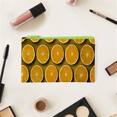 Oranges Slices  Pattern Cosmetic Bag (xs) by artworkshop