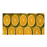 Oranges Slices  Pattern Satin Wrap 35  x 70  Front