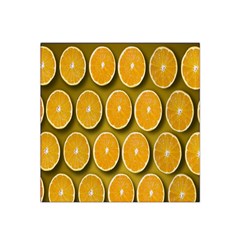 Oranges Slices  Pattern Satin Bandana Scarf 22  X 22  by artworkshop