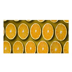 Oranges Slices  Pattern Satin Shawl 45  X 80  by artworkshop