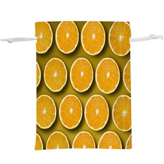 Oranges Slices  Pattern  Lightweight Drawstring Pouch (xl) by artworkshop