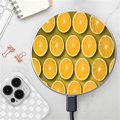 Oranges Slices  Pattern Wireless Charger by artworkshop